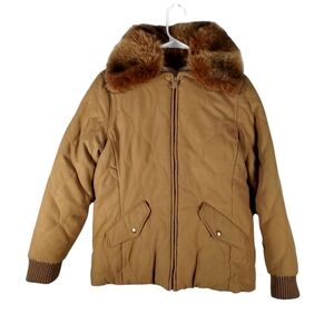 Cole B Country puffer faux fur collar Jaket